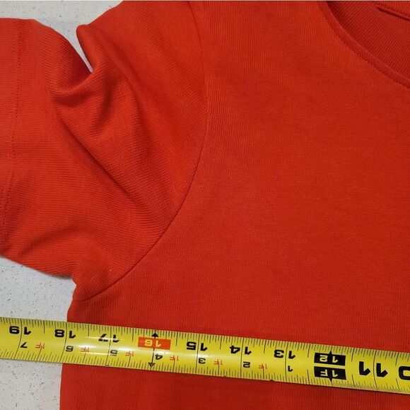 Sezane Classic Orange Midi Shirt Dress - Picture 6 of 8